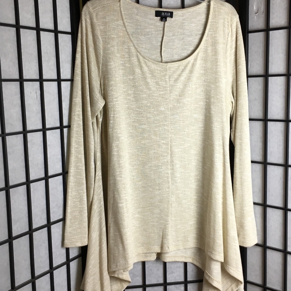 Ana XL cream lightweight knit top
